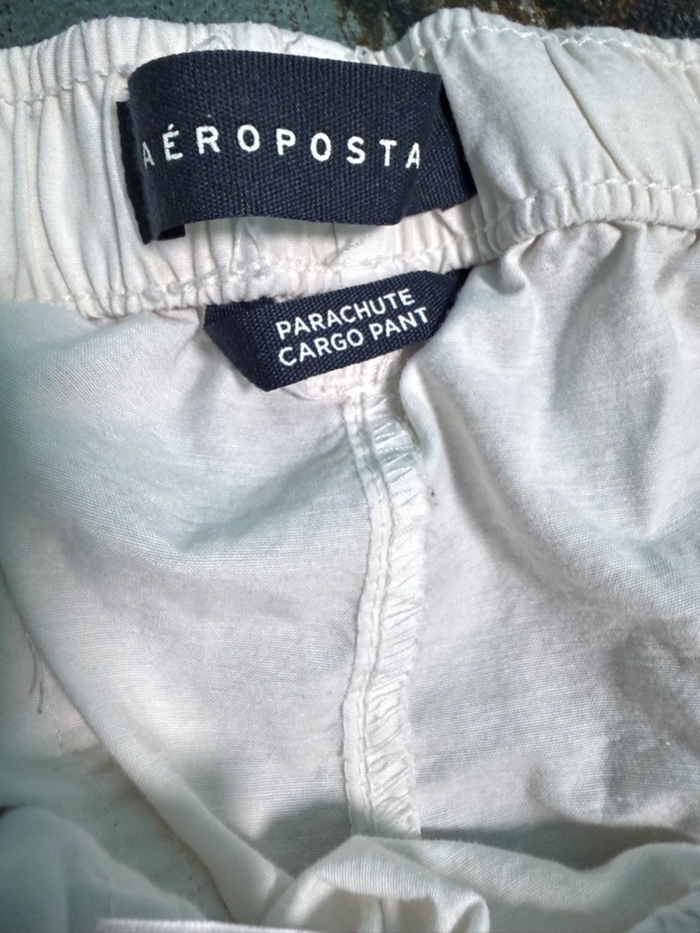 Aeropostale Off White Parachute Cargo Pant - Picture 8 of 9